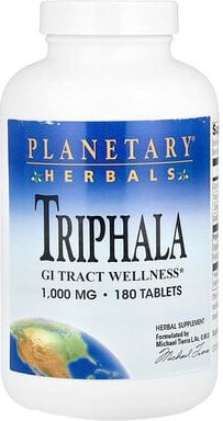 Planetary Herbals, Triphala, 180 Tabletten (1.000 mg pro Tablette)