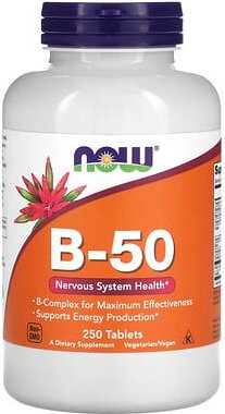 NOW Foods, B-50, 250 Tabletten