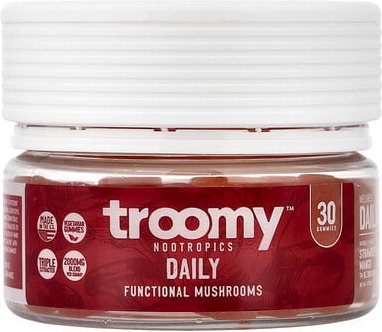 Troomy Nootropics, Daily, Functional Mushrooms Gummies, Strawberry Mango, 30 Gummies, 4.76 oz (135 g)