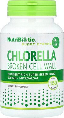 NutriBiotic, Super Greens, Chlorella, 150 vegane Tabletten (500 mg pro Tablette)