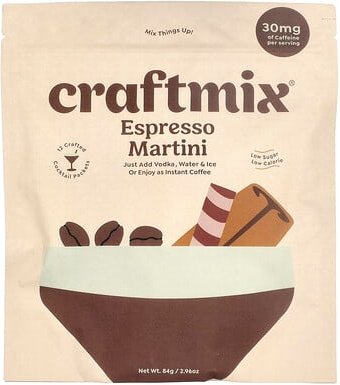 Craftmix, EspressoMartini, 12 Päckchen, je 7 g (0,25 oz.).