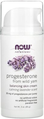 NOW Foods, Solutions, Progesterone from Wild Yam, ausgleichende Hautcreme mit Progesteron aus wilder Yamwurzel, beruhige...