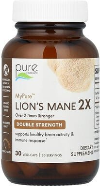 Thumbnail - Pure Essence, MyPure™, Lion‘s Mane 2X, Löwenmähne 2X, 500 mg, 30 pflanzliche Kapseln