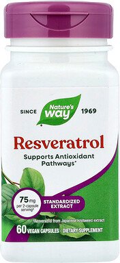 Nature's Way, Premium-Mischung, Resveratrol, 60 vegane Kapseln