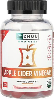 Thumbnail - Zhou Nutrition, Apfelessig, Ernteapfel, 60 vegane Fruchtgummis