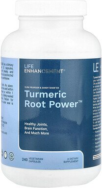 Thumbnail - Life Enhancement, Turmeric Root Power™, Kurkumawurzel, 240 pflanzliche Kapseln (600 mg pro Kapsel)