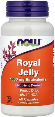 NOW Foods, Royal Jelly, Gelée Royale, 60 Kapseln (500 mg pro Kapsel)