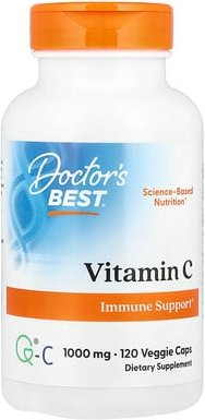 Thumbnail - Doctor's Best, Vitamin C with Q-C, Vitamin C mit Q-C, 1.000 mg, 120 vegetarische Kapseln