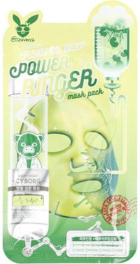 Elizavecca, Centella Asiatica Deep Power Ringer Beauty Mask Pack, Beauty-Masken, 1 Tuchmaske, 23 ml (0,78 fl. oz.)