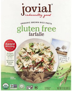 Jovial, Organic Brown Rice Pasta, Bio-Naturreisnudeln, Farfalle, 340 g (12 oz.)