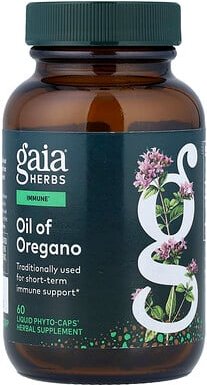 Gaia Herbs, Oil of Oregano, Öl aus Oregano, 60 Liquid Phyto-Caps®