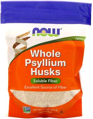 NOW Foods, Whole Psyllium Husks, ganze Flohsamen, 454 g (16 oz.)