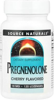 Source Naturals, Pregnenolone, Pregnenolon, Kirsche, 10 mg, 120 Lutschtabletten