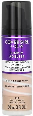 Thumbnail - Covergirl, Olay Simply Ageless, 3-in-1 Foundation, 210 klassisches Lavendel, 30 ml (1 fl. oz.)