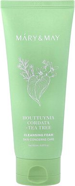 Mary & May, Houttuynia Cordata + Tea Tree Cleansing Foam, Reinigungsschaum mit Teebaum, 150 ml (5,07 fl. oz.)
