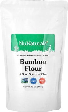 NuNaturals, Bamboo Flour, Bambusmehl, 340 g (12 oz.)