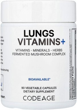 Codeage, Lungs Vitamins +, Lungs Vitamine, 90 pflanzliche Kapseln