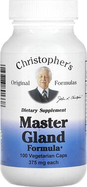 Christopher's Original Formulas, Master Gland Formula, Formel für die Hirnanhangsdrüse, 375 mg, 100 vegetarische Kapseln