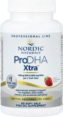Nordic Naturals, ProDHA Xtra™, Erdbeere, 60 Weichkapseln