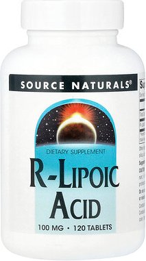 Source Naturals, R-Lipoic Acid, R-Liponsäure, 100 mg, 120 Tabletten