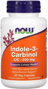 NOW Foods, Indol-3-Carbinol, 200 mg, 60 vegetarische Kapseln