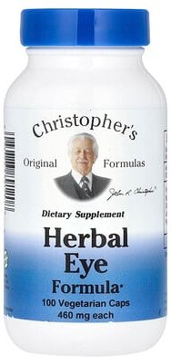 Christopher's Original Formulas, Herbal Eye Formula, Augenformel, 100 vegetarische Kapseln