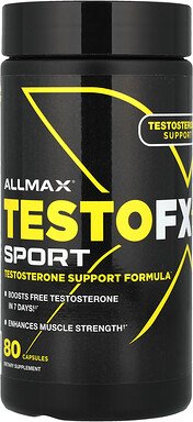 ALLMAX, TestoFX Sport, Testosterone Support Formula, Testosteron steigernde Formel, 80 Kapseln