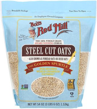 Bob's Red Mill, Steel Cut Oats, Haferschrot, Vollkorn, glutenfrei, 1,53 kg (54 oz.)