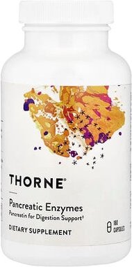 Thorne, Pancreatic Enzymes, Pankreasenzyme, 180 Kapseln (500 mg pro Kapsel)