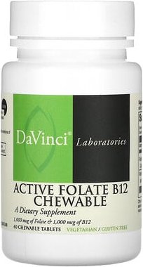Thumbnail - DaVinci Laboratories, Active Folat B12 Kautabletten, 60 Kautabletten