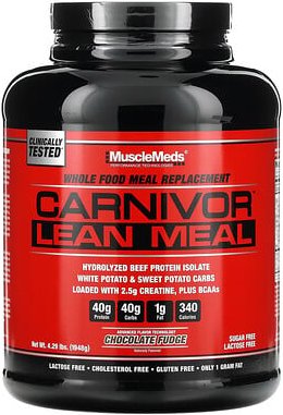 MuscleMeds, Carnivor™ Lean Meal, magere Mahlzeit, Schokoladen-Fudge, 1.948 g (4,29 lbs.)