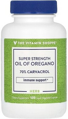 Thumbnail - The Vitamin Shoppe, Super Strength Oil of Oregano, superstarkes Oreganoöl, 120 flüssige pflanzliche Kapseln (45 mg pro K...