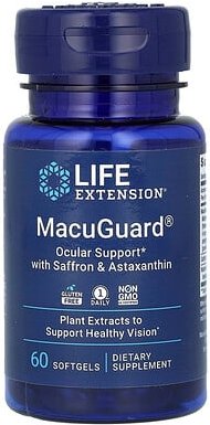 Thumbnail - Life Extension, MacuGuard, Ocular Support with Saffron & Astaxanthin, Unterstützung der Augen mit Safran und Astaxanthin...