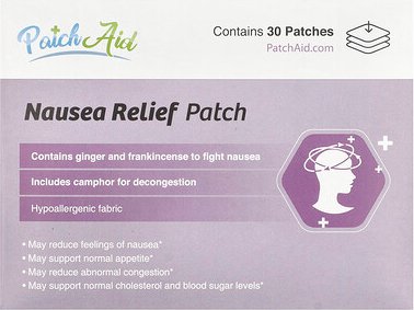 PatchAid, Patch zur Linderung von Übelkeit, 30 Pflaster