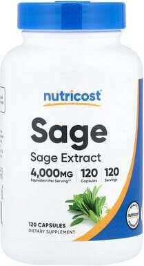 Nutricost, Sage, Salbei, 120 Kapseln (400 mg pro Kapsel)