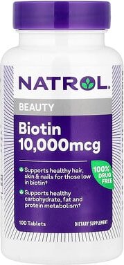 Natrol, Biotin, 100 Tabletten