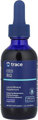 Thumbnail - Trace, Ionic B12, natürliche Traube, 1.000 mcg, 59 ml (2 fl. oz.)