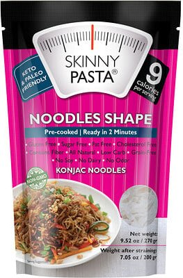 Skinny Pasta, Noodles Shape, Konjak-Nudeln, 270 g (9,52 oz.)