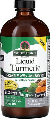 Nature's Answer, Flüssiges Kurkuma mit schwarzem Pfeffer, 480 ml (16 fl. oz.)