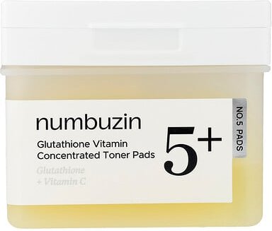 Numbuzin, No.5 Glutathione Vitamin Concentrated Toner Pads, Gesichtswasser-Pads mit Vitamin 5, 70 Pads, 180 ml (6,08 fl....
