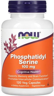 NOW Foods, Phosphatidyl Serine, 100 mg, 120 vegetarische Kapseln