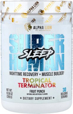 ALPHA LION, SuperHuman Sleep, Tropical Terminator, Fruchtpunsch, 303 g (10,69 oz.)