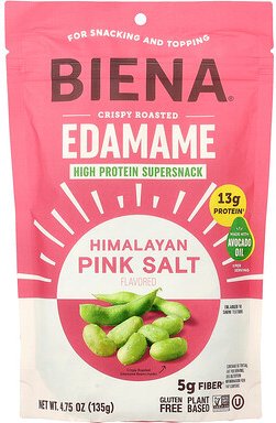 BIENA, Crispy Roasted Edamame, Himalayan Pink Salt, 4.75 oz (135 g)