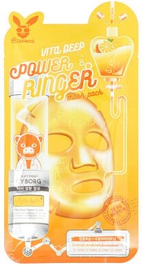 Elizavecca, Vita Deep Power Ringer Beauty Mask Pack, Beauty-Masken, 1 Tuchmaske, 23 ml (0,78 fl. oz.)