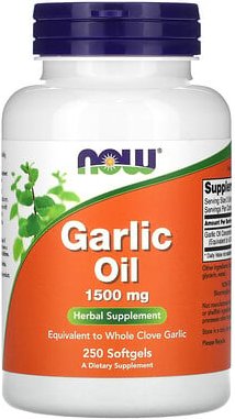 NOW Foods, Knoblauch÷l, 1.500 mg, 250 Softgelkapseln