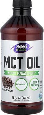 NOW Foods, Sports, MCT Oil, MCT-Öl, Schokolade-Mokka, 473 ml (16 fl. oz.)