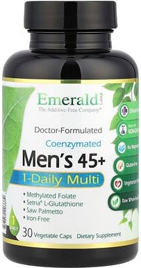 Emerald Laboratories, Coenzymated Men‘s 45+ 1-Daily Multi, 30 pflanzliche Kapseln