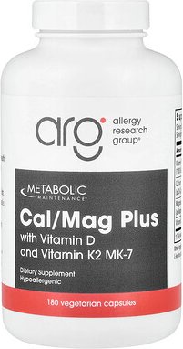 Metabolic Maintenance, Cal/Mag Plus mit Vitamin D und Vitamin K2 MK-7, 180 Kapseln
