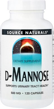 Source Naturals, D-Mannose, 500 mg, 120 Kapseln
