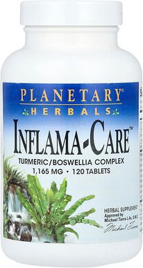 Planetary Herbals, Inflama-Care™, Kurkuma-/Weihrauch-Komplex, 120 Tabletten